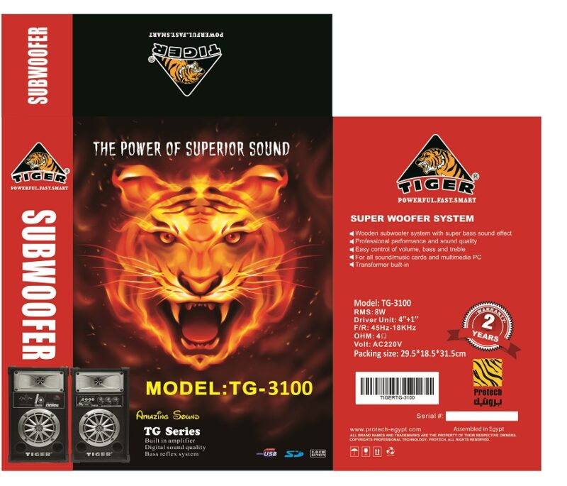 Subwoofer 4inch tiger 3100 2pc