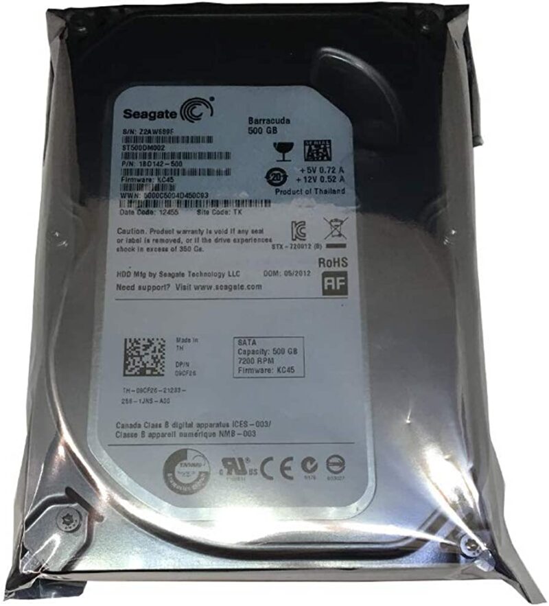 Hard segate wd green 500g new months warranty