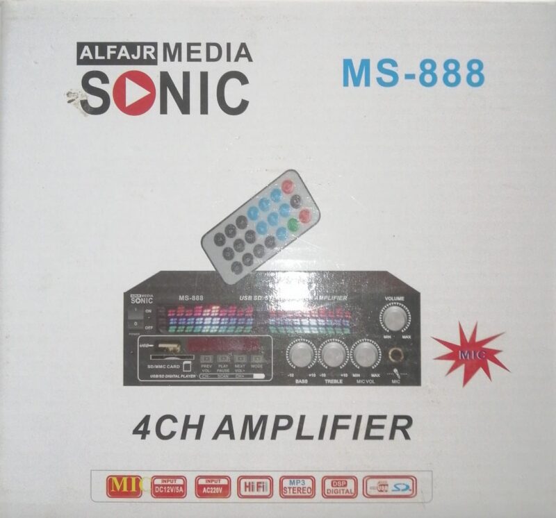 Amplifier sonic 4ch up to 8ch