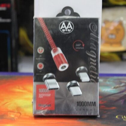 mobile cable 3*1 shield magnetic aa black packet