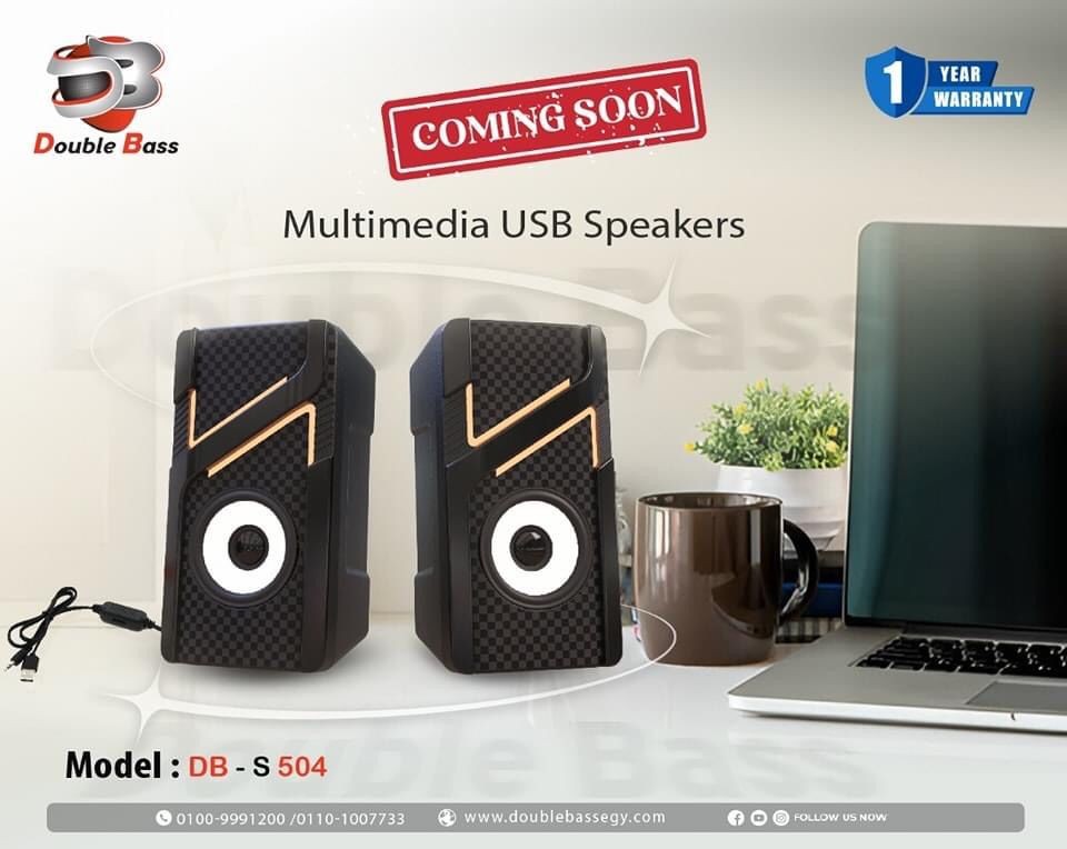 Speaker double bass dbs504 RGB 1year warranty