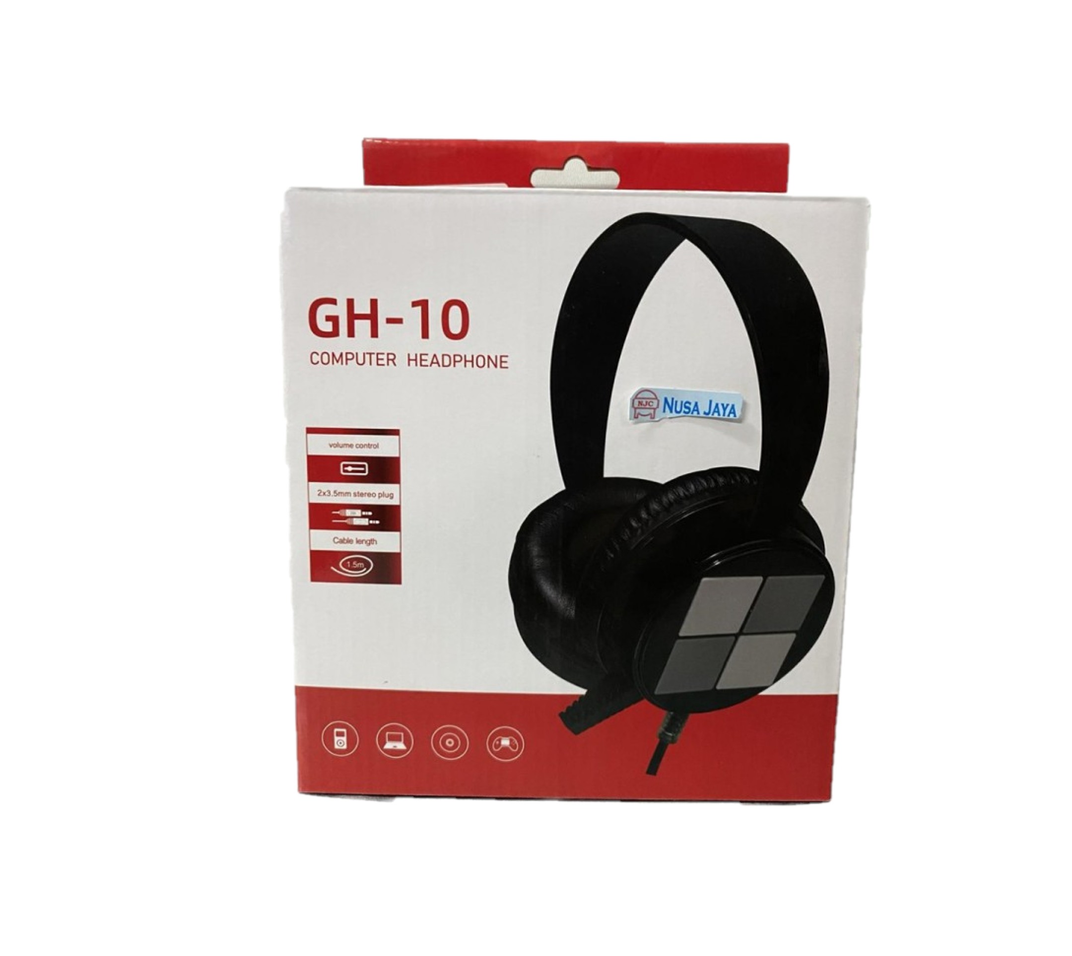 Gaming Headphone GH10 Unbreakable 2m 2aux no rgb