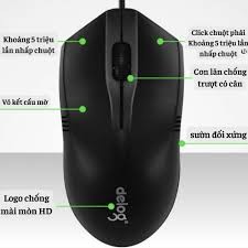 Wired Mouse deiog white packet