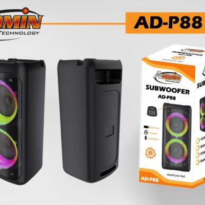 Subwoofer rechargable 4inch double admin p88