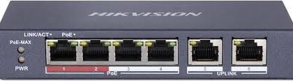 Na Switch hikvision ds3e0106mp e/m/poe 4port