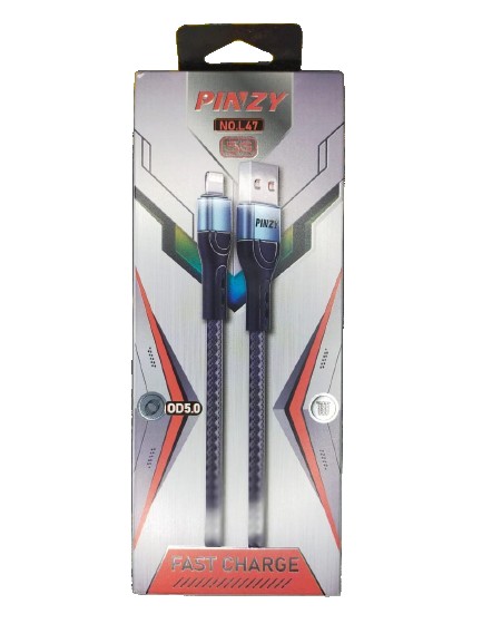 Mobile cable usba to iphone fastcharge 1m pinzy l47 shield