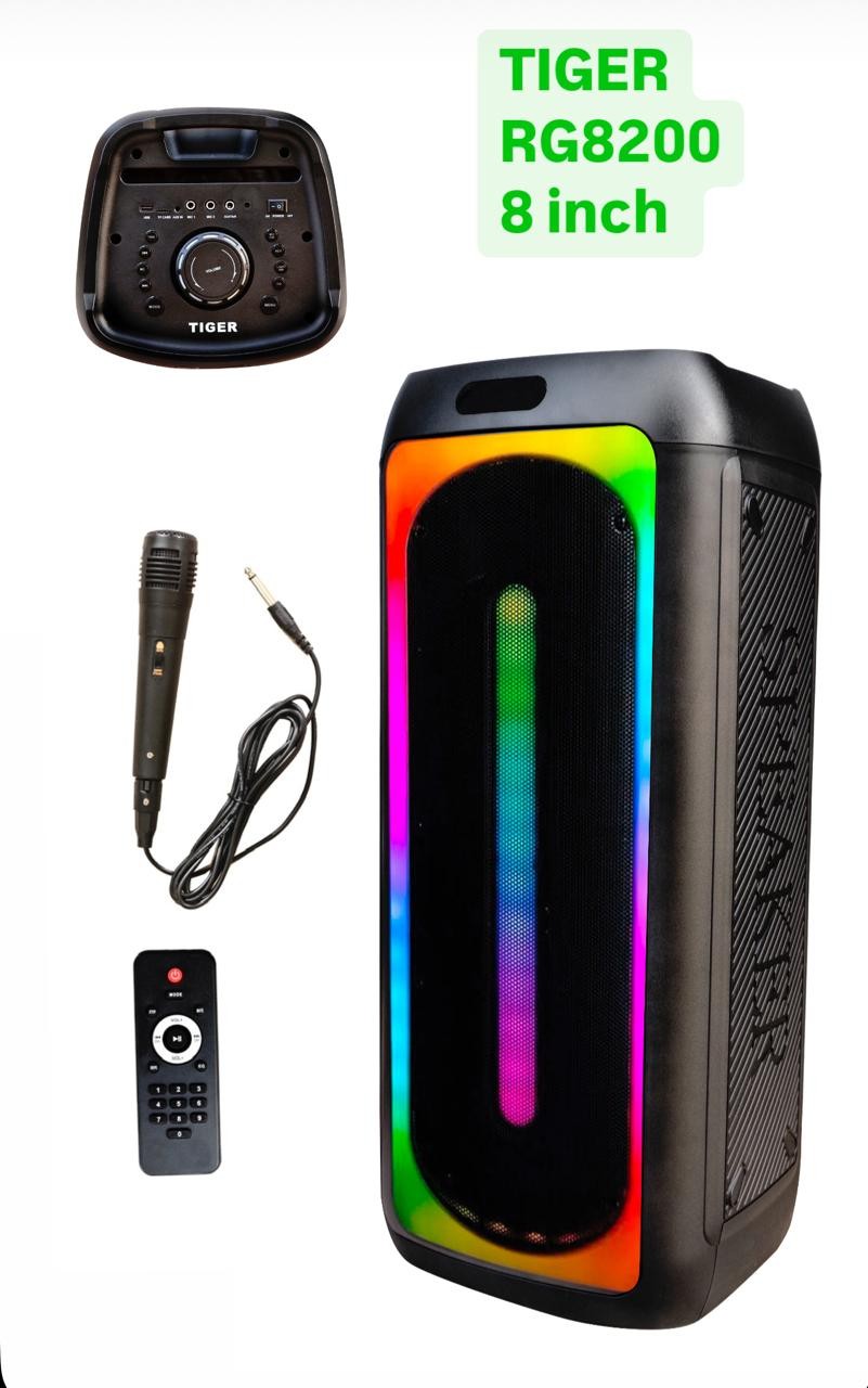 Subwoofer 8inch tiger double rgb 8200