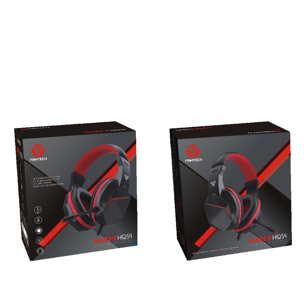 Headphone gaming fantech mars iihq54 black 3.5 +convert