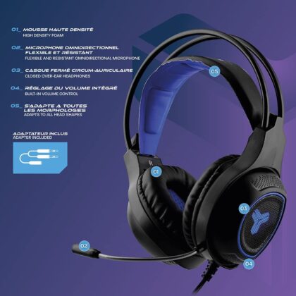 Headphone gaming avalon reevo gaming 5.1 aux+usb