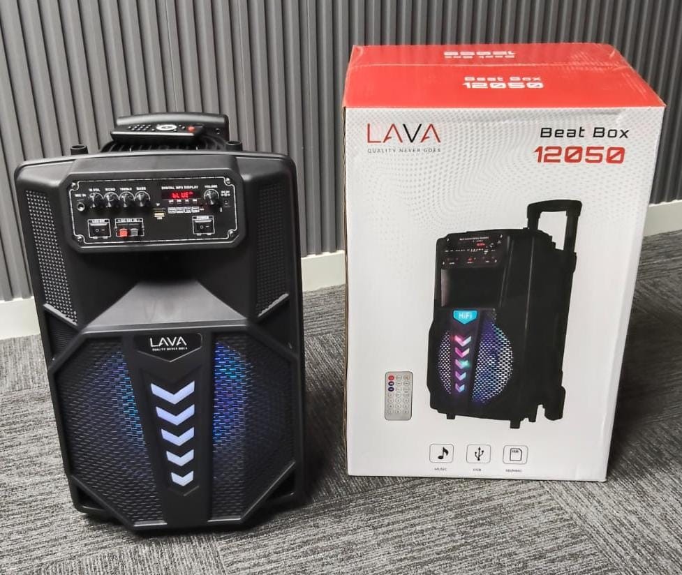 Subwoofer rechargable 12inch lava 12050 +mic wireless