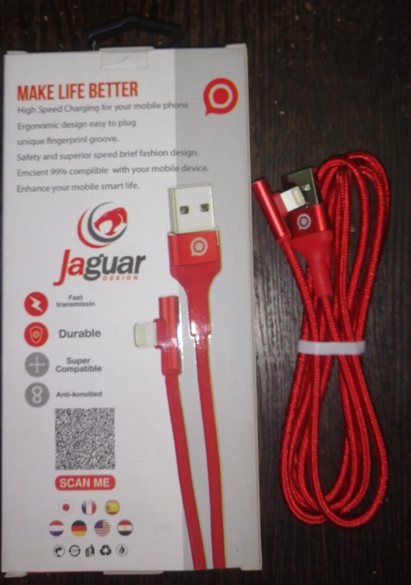 Cable iphone jaguar letter l
