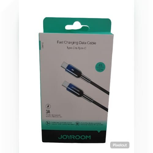 Mobile cable typec to typec 3a fast charge joyroom a42 braided nylon shield