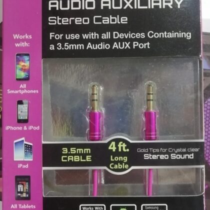 Cable audio 1*1 packing plastic 4ft aux prp