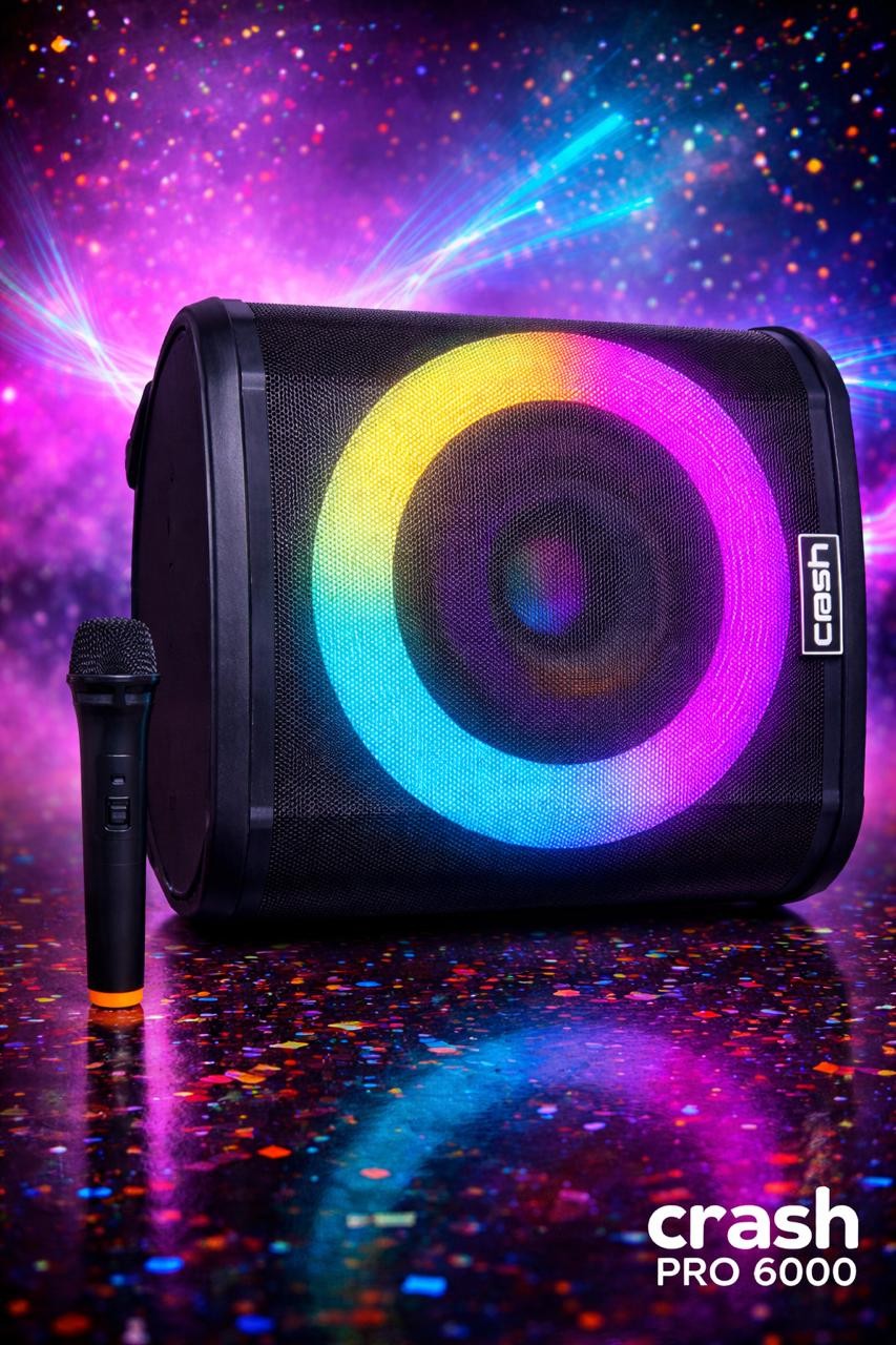 Subwoofer rechargable 8inch crash party 6000pro