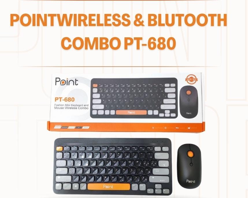 Kb+mouse wireless & bluetooth point pt680