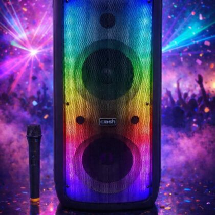 Subwoofer rechargable 8inch crash party 8040 double