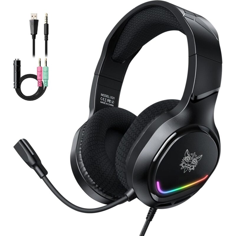 Headphone gaming onikuma x31 2socket+usb
