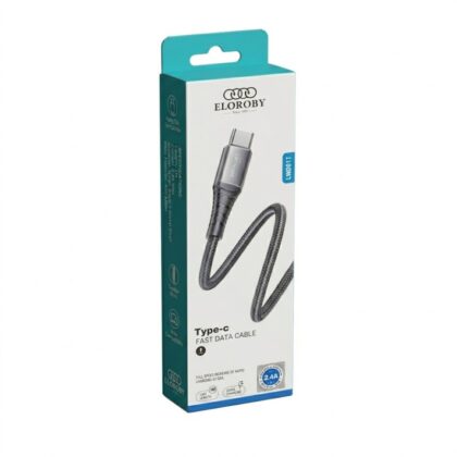 Mobile cable typec eloroby lw01t 2.4a qc shield