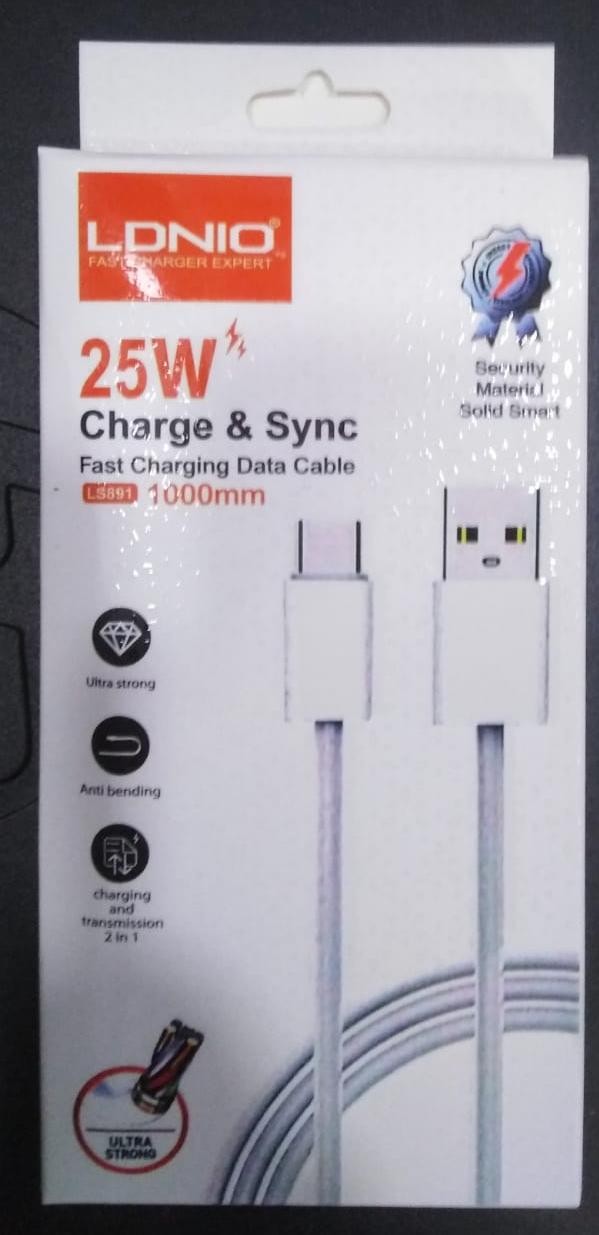 Mobile charger typec ldnio 25w 1m