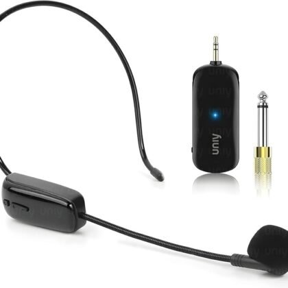 Mic wireless uhf for head
